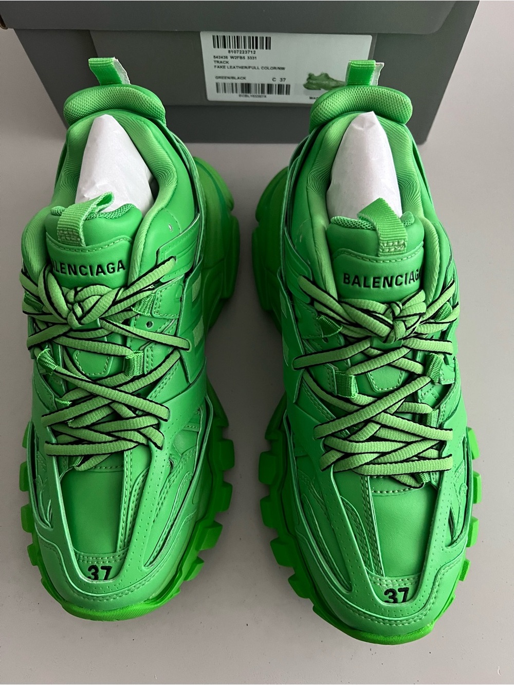 Balenciaga Track Green Green Sneakers NEW EU37/US7